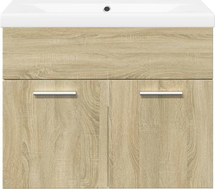 Produktbild VidaXL Waschbeckenunterschrank Wand Unterschrank Badschrank mit Einbaubecken