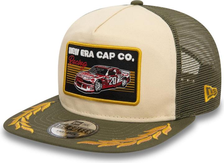 New Era Golfer Mesh Snapback Cap - MOTORSPORT oliv - M/L (M/L)
