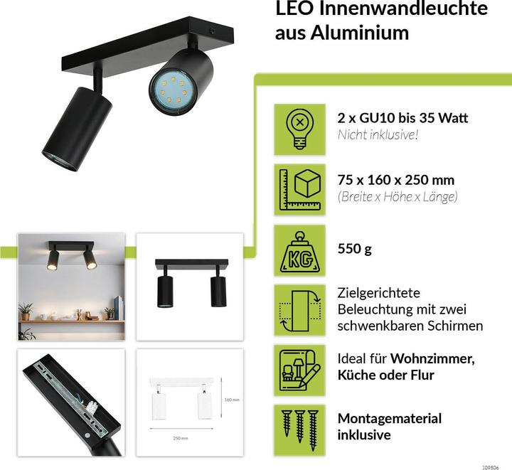 Actual product image Licht-Erlebnisse Spotlight Leo (GU10)