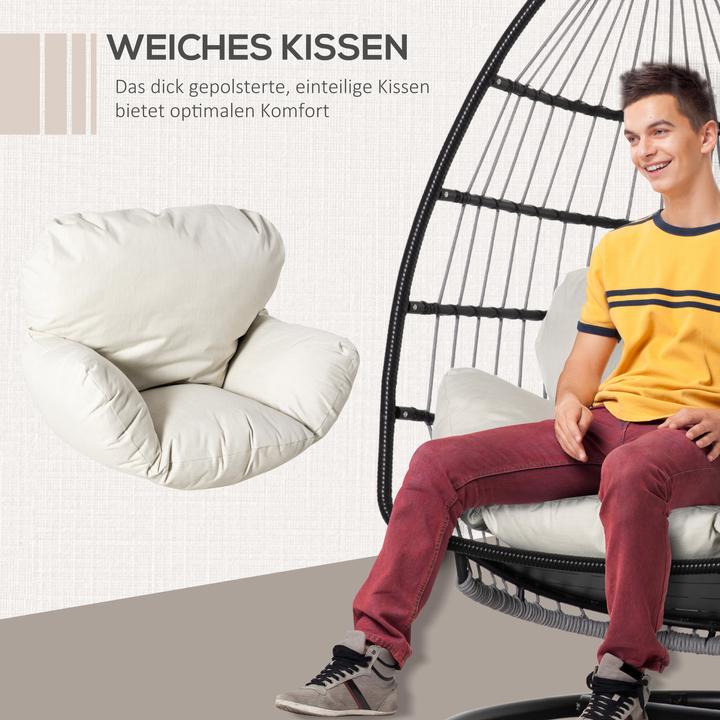 Actual product image Outsunny Hanging chair with cushion (160 kg)