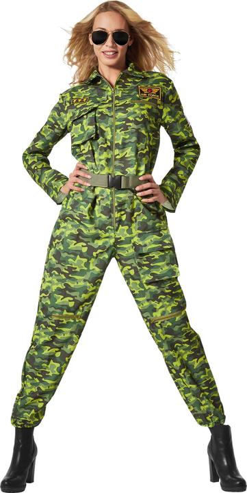 Image du produit tectake Déguisement camouflage pilote de chasse pour femme (S)