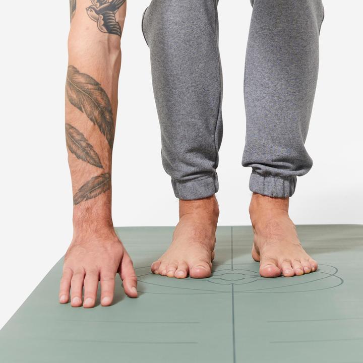Image du produit Kimjaly Tapis yoga ultra adhérent 185cm x 65 cm x 4mm - vert foncé (4 mm)