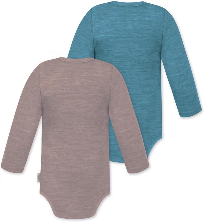 Actual product image Normani 2-pack baby merino long-sleeved body "Tuai" - 9401 (56)