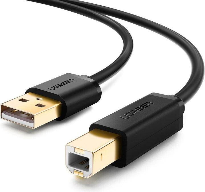 Productafbeelding Ugreen USB Type B printerkabel (mannetje) - USB 2.0 (mannetje) 480 Mbps 1,5 m zwart (US135 10350) (1.50 m, USB 2.0)