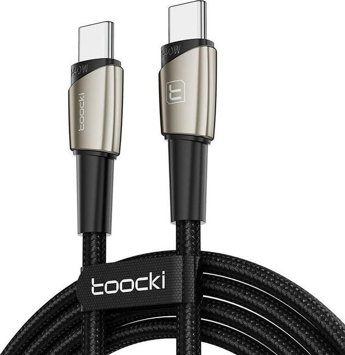 Produktbild Toocki Charging Cable C-C, 140W (Pearl nickel) (0.20 m, USB 3.2 Gen 1)