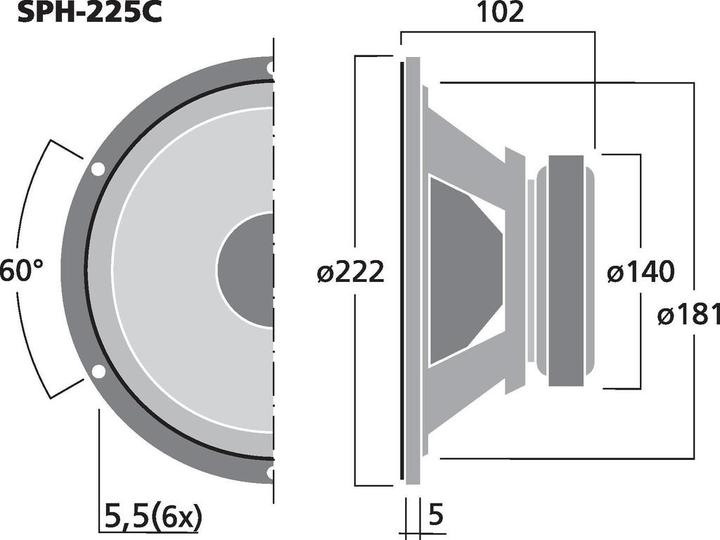 Produktbild Monacor HiFiBasslautsprecher (1 Stk.)
