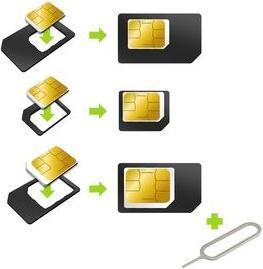 Produktbild Muvit Adaptateur Carte Sim Nano/Mini/Normal