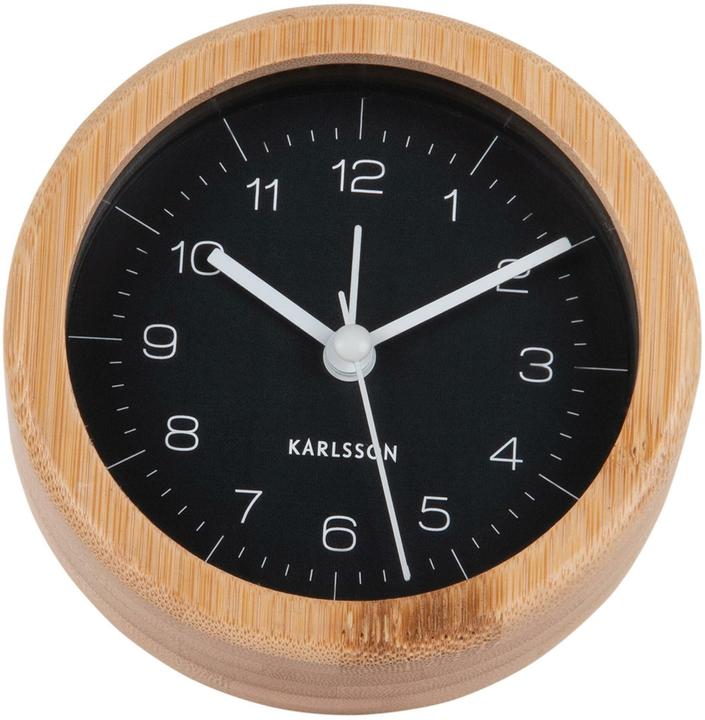 Immagine prodotto Karlsson Sveglia classica Neat Round Bamboo / Nero
