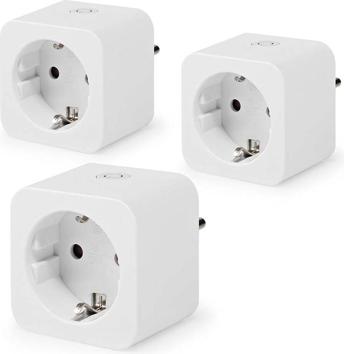 Actual product image Nedis SmartLife Smart Plug | Wi-Fi | Power Meter | 3680 W | Type F (CEE 7/7) | 0 - 55 °C | On