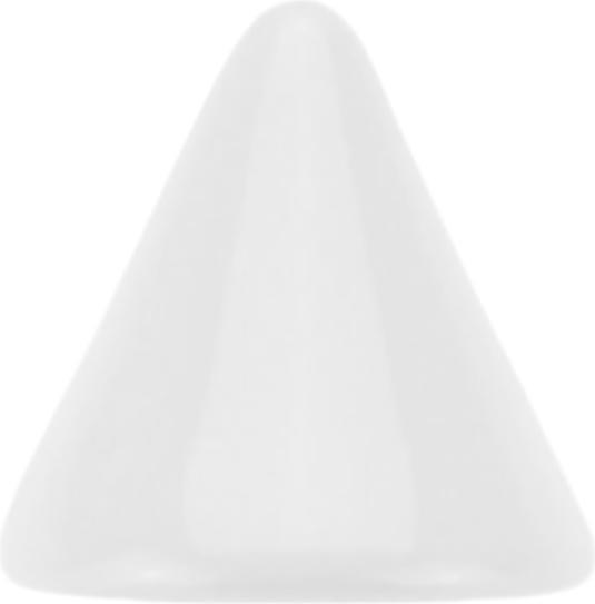 Actual product image Star Piercing Micro Cone Pure White (without brass, Surgical steel 316L)