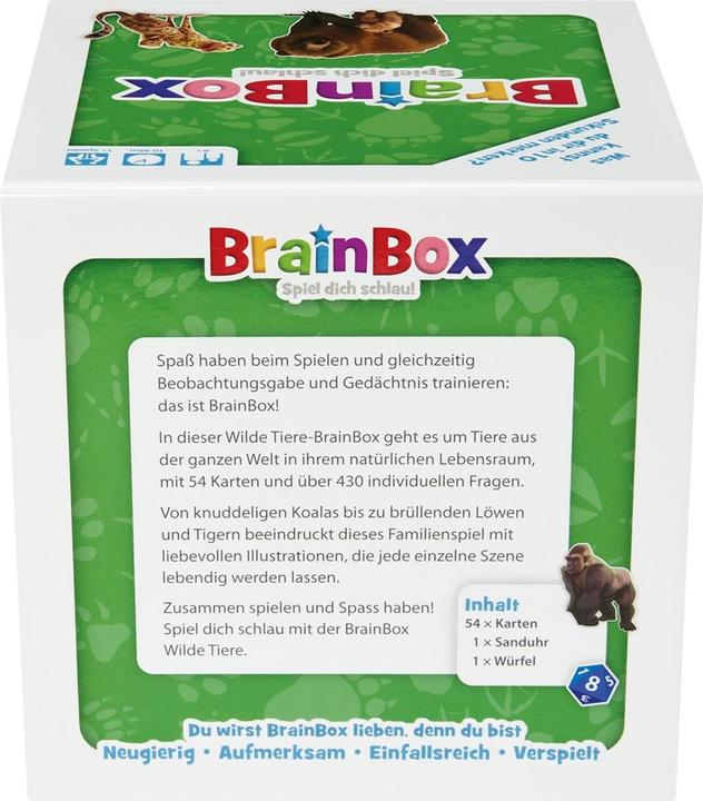 Produktbild Brainbox Brain Box- Wilde Tiere (Deutsch)