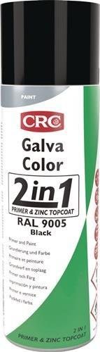 Produktbild CRC Farb-Schutzlack GalvaColor 2in1, 9005 Tiefschwarz 500 ml (500 ml, Tiefschwarz (RAL 9005))