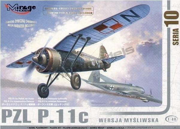 Produktbild Mirage Hobby PZL P-11 C Polnische Luftwaffe mit Resin- und Fotoätzteilen