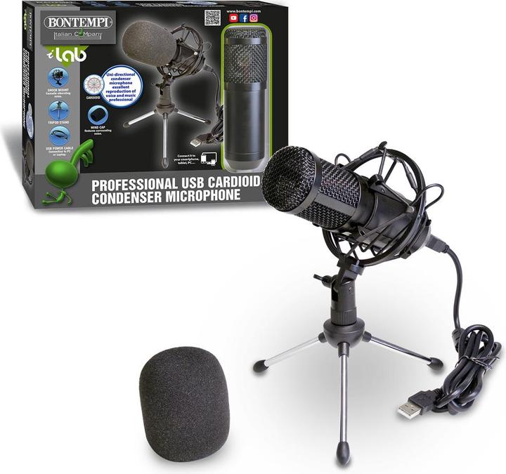 Image du produit Bontempi Microphone à condensateur professionnel