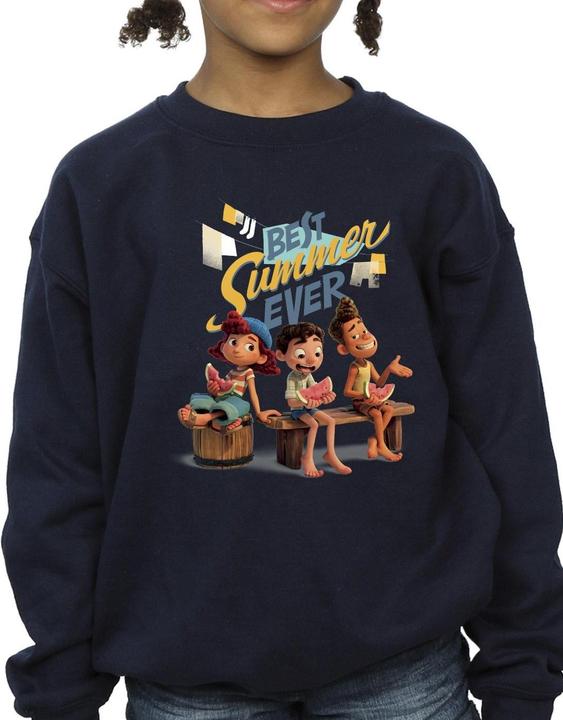 Actual product image Disney Girls Luca Best Summer Ever Sweatshirt (140, 146)