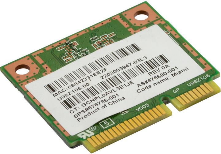 Actual product image HP Atheros AR9462 (Mini PCI Express)