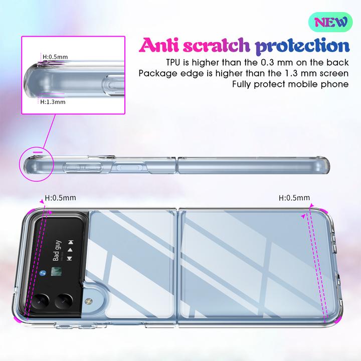 Actual product image PhoneLook Coque Gel transparent Silicone Super Clear flexible (Samsung Galaxy Z Flip4)