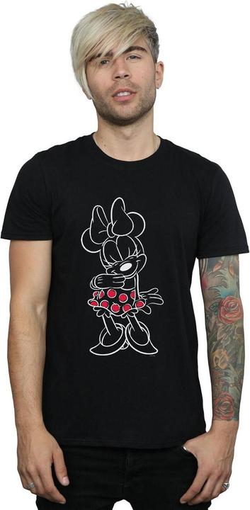 Actual product image Disney Mens Minnie Mouse Outline Polka Dot T-Shirt (3XL)