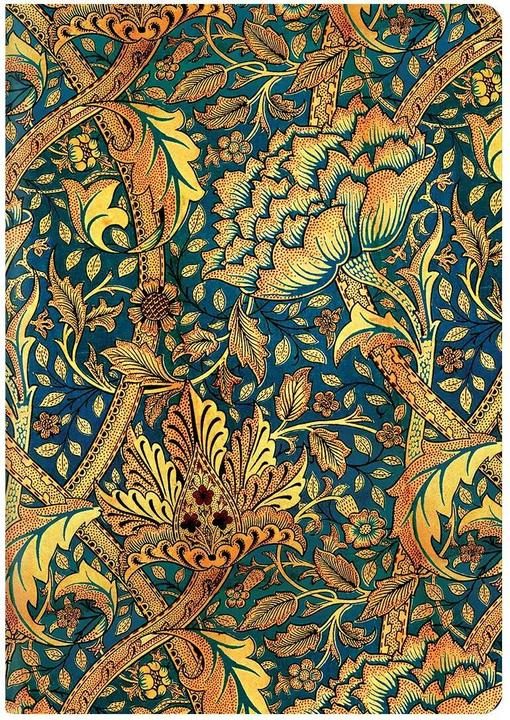 Produktbild Paperblanks Notizheft Morris Windstoss A6, blanko, mehrfarbig (A6, Blanko, Weicher Einband)