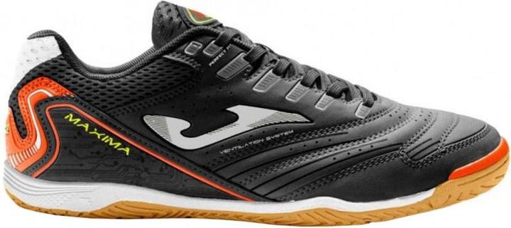 Actual product image Joma Maxima 2301 indoor football boots black and orange MAXS2301IN (44.5)
