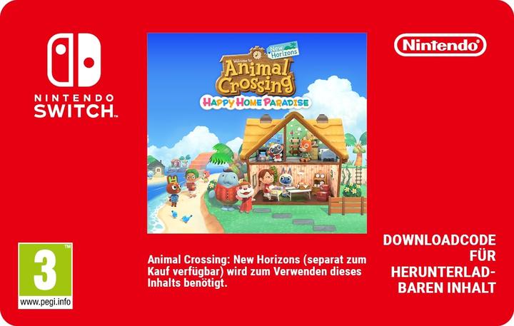 Produktbild Nintendo Animal Crossing: Happy Home Paradise Digital Code 25 CHF CH (Switch)