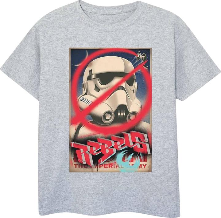 Actual product image Star Wars Mens Rebels Poster T-Shirt (S)