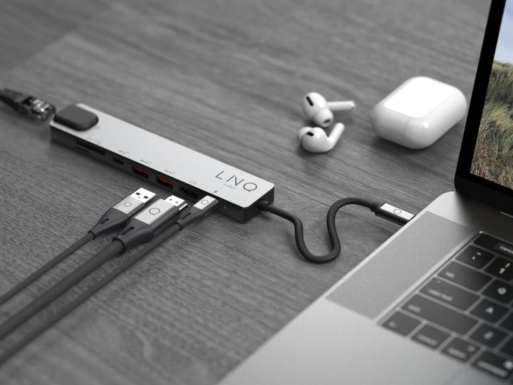 Produktbild LINQ Connects 8 in 1 Hub Pro (USB-C, 1 Ports)