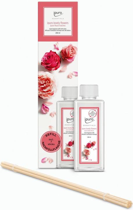Actual product image Ipuro Fragrance Sticks Refill Lovely Flowers with Sticks 200 ml (200 ml)