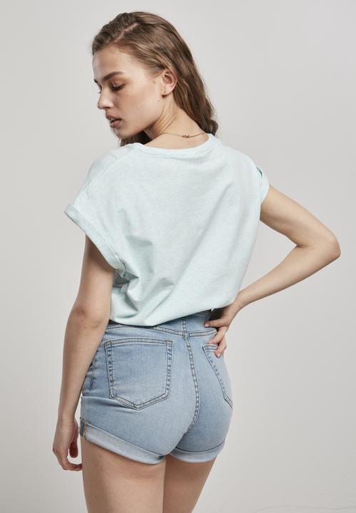 Actual product image Urban Classics Ladies Color Melange Extended Shoulder Tee (4XL)
