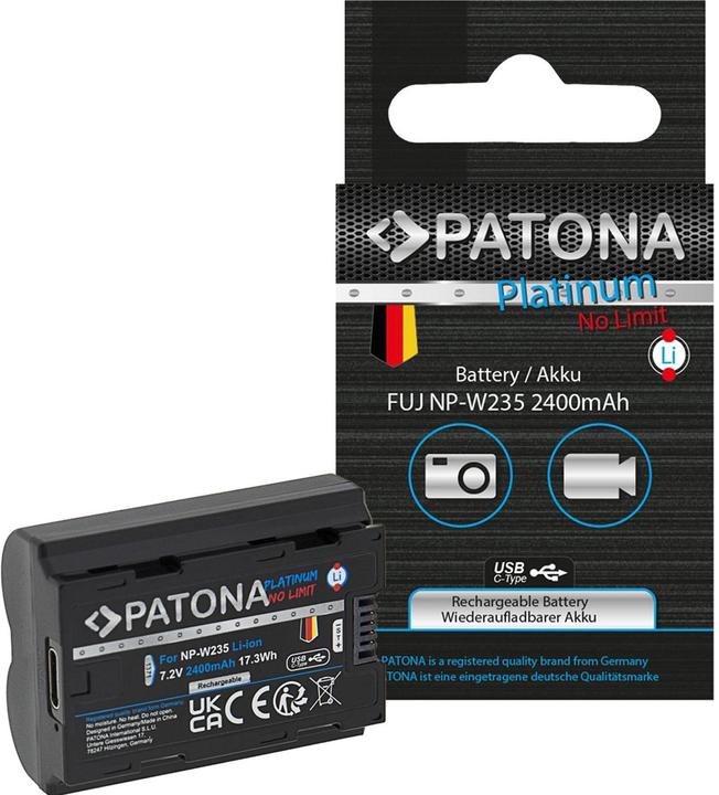 Image du produit Patona Platinum Fuji NP-W235 USB-C (Batterie)