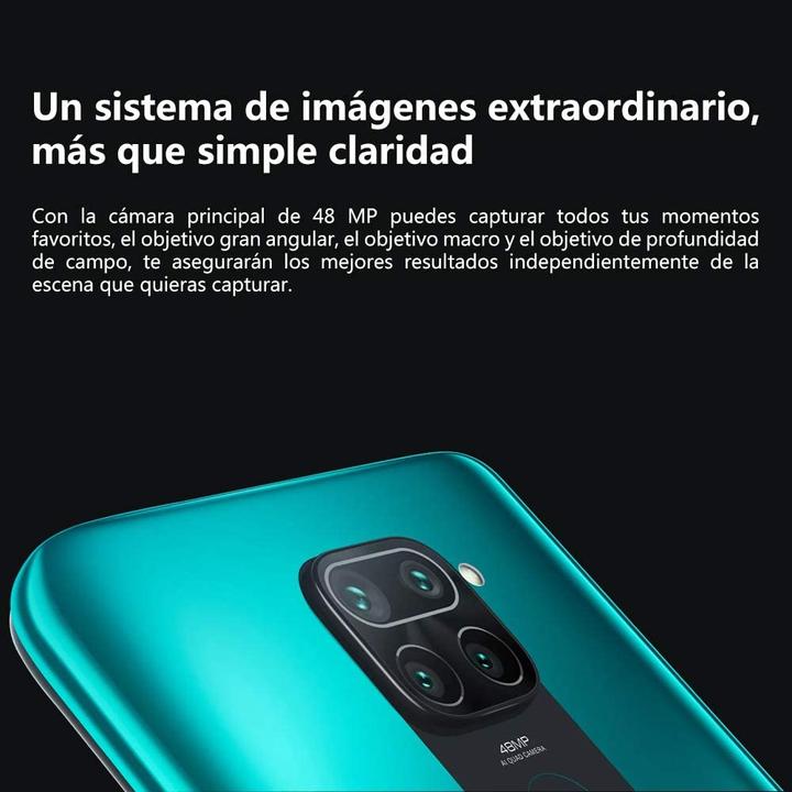 Actual product image Xiaomi Redmi Note 9 (128 GB, Midnight Grey, 6.53", Dual SIM + SD, 48 Mpx, 4G)