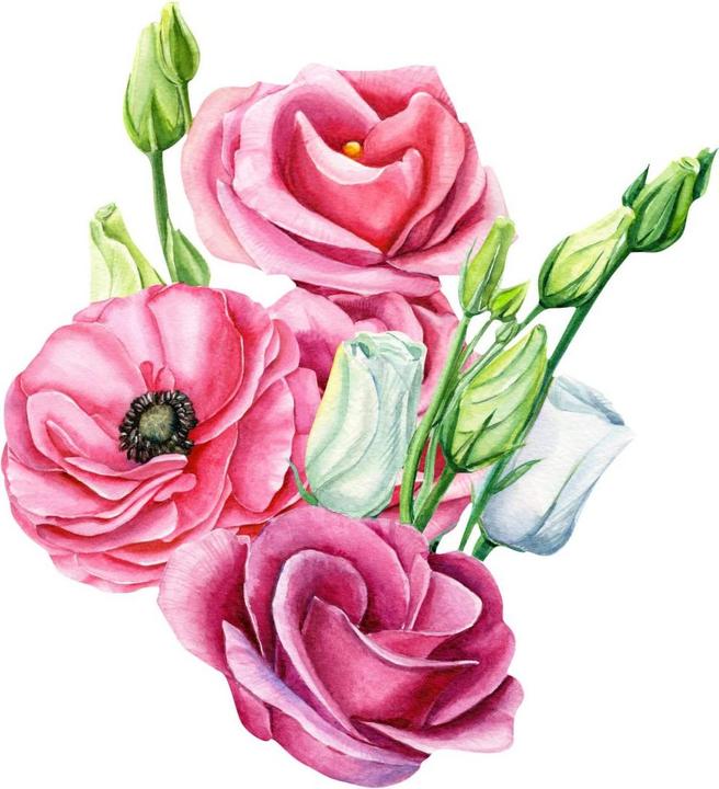 Actual product image Trenddeko Pink flower arrangement (55 x 60 cm)