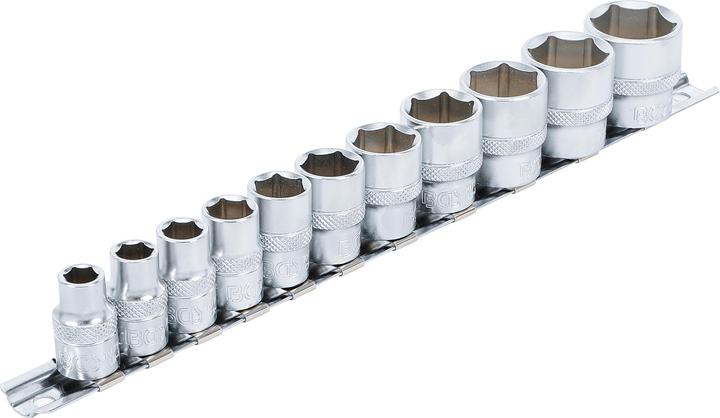 Actual product image BGS Socket Set, Hexagon 10 mm (3/8") Drive 5/16" - 7/8" 11 pcs. (10 mm)