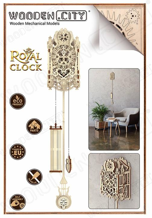 Actual product image WoodenCity Royal wall pendulum clock