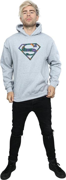 Immagine prodotto Superman Floral Logo 1 Felpa con Cappuccio Uomo (M)