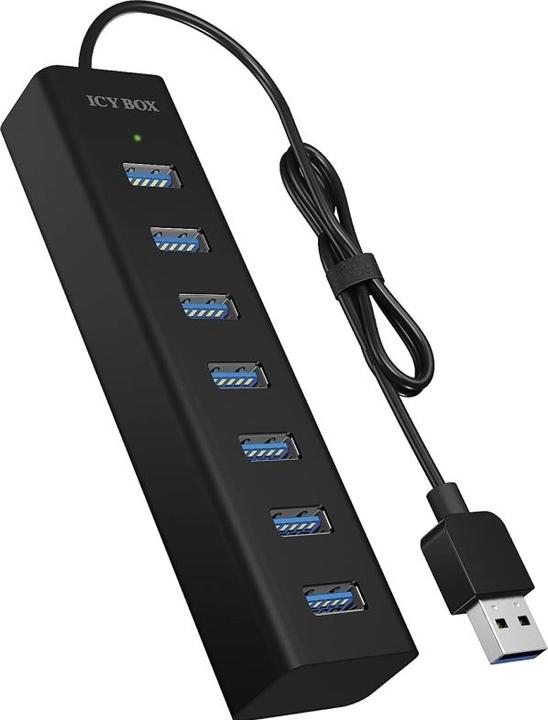 Icy Box IB-HUB1700-U3 (USB-A, 7 Ports)