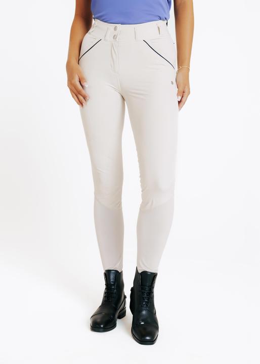 Actual product image Fouganza Women's Ultra-Lightweight Horse Riding Jodhpurs - Beige (XS)