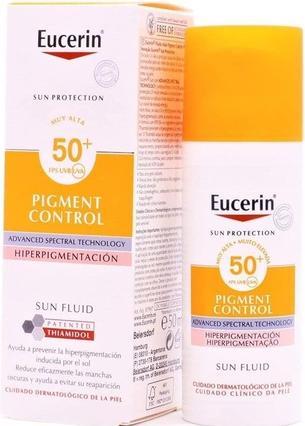 Actual product image Eucerin Sun Protection Fluid Pigment Control Spf50 Hyperpigmentation Skin 50ml (Sun cream face, SPF 50, 50 ml)