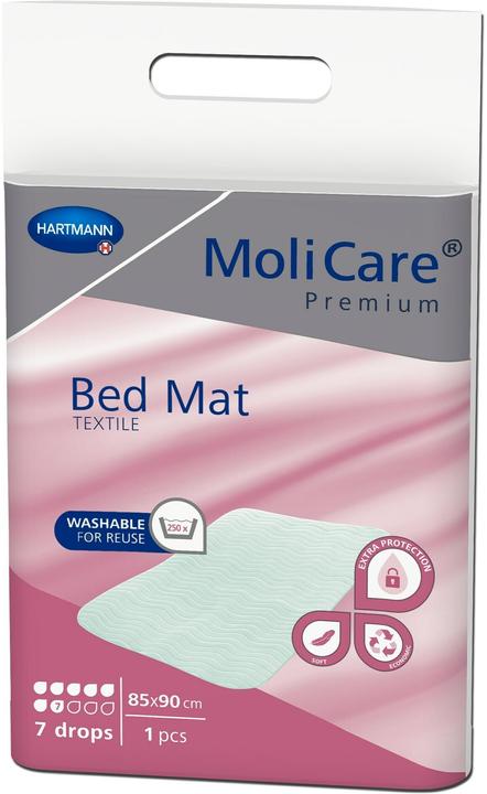 Actual product image MoliCare Premium Bed Mat Textile 7 85x90cm (1 x, XL)