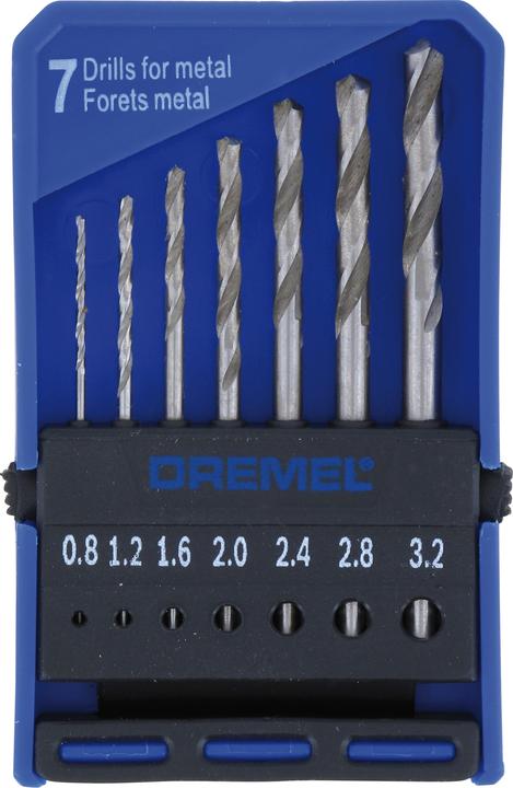 Image du produit Dremel Jeu de forets de précision 628 (0.8, 1.60, 2.0, 1,2 mm, 2,4 mm, 2,8 mm, 3,2 mm)