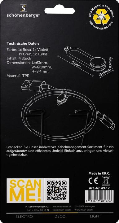 Actual product image Schönenberger CableTie S