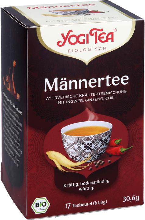 Image du produit Yogi Tea Thé pour hommes mélange de plantes ayurvédiques, 17 sachets filtres (30.60 g)
