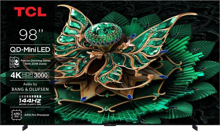 Immagine prodotto TCL Serie C7K Smart TV QD-MiniLED 4K 98" 98C7K, audio B&O, Dolby Vision IQ & Atmos, Google TV (98", Mini-LED, 4K, 2025)