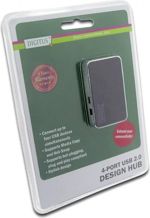Produktbild Digitus USB 2.0 Hub (USB-A, 4 Ports)
