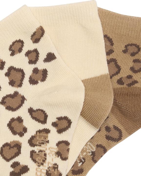 Produktbild Vertbaudet 3er-Pack Mädchen Socken mit Leopardenmuster (3er Pack, 31, 34)