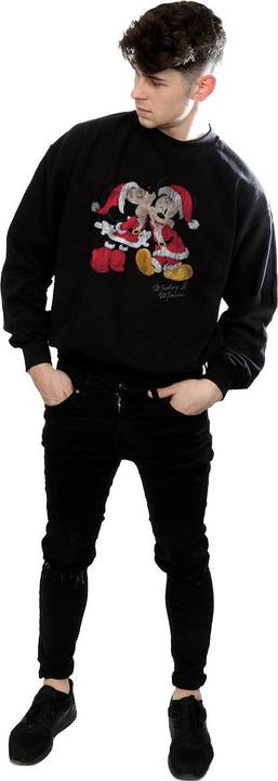Immagine prodotto Disney Mickey And Minnie Christmas Kiss Felpa Uomo (S)