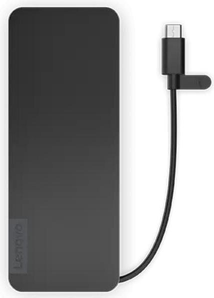 Actual product image Lenovo Usb-C Slim Travel (USB-C, 8 Ports)