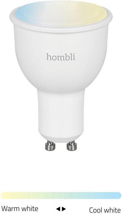 Image du produit Hombli Smart Spot (4.5W) CCT Duo Pack (GU10, 4.50 W, 350 lm, 2 x, F)