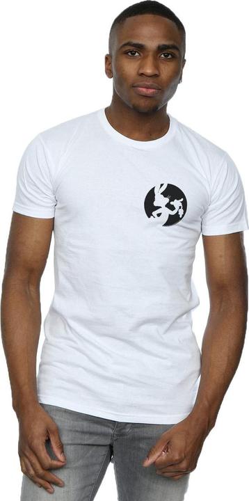 Actual product image Looney Tunes Mens Bugs Bunny Silhouette Breast Print T-Shirt (M)