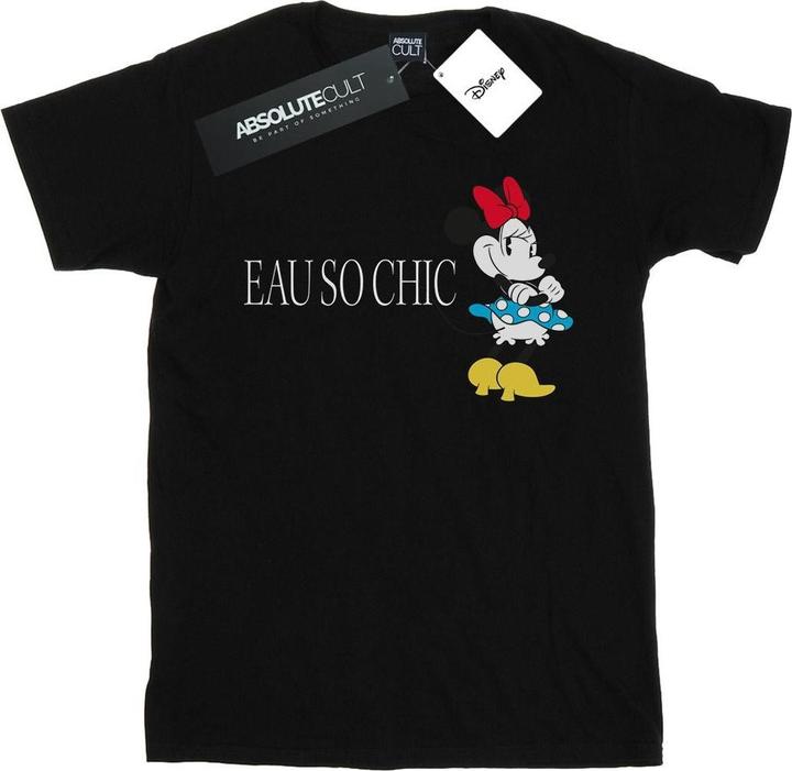 Actual product image Disney Womens/Ladies Minnie Mouse Eau So Chic Cotton Boyfriend T-Shirt (S)